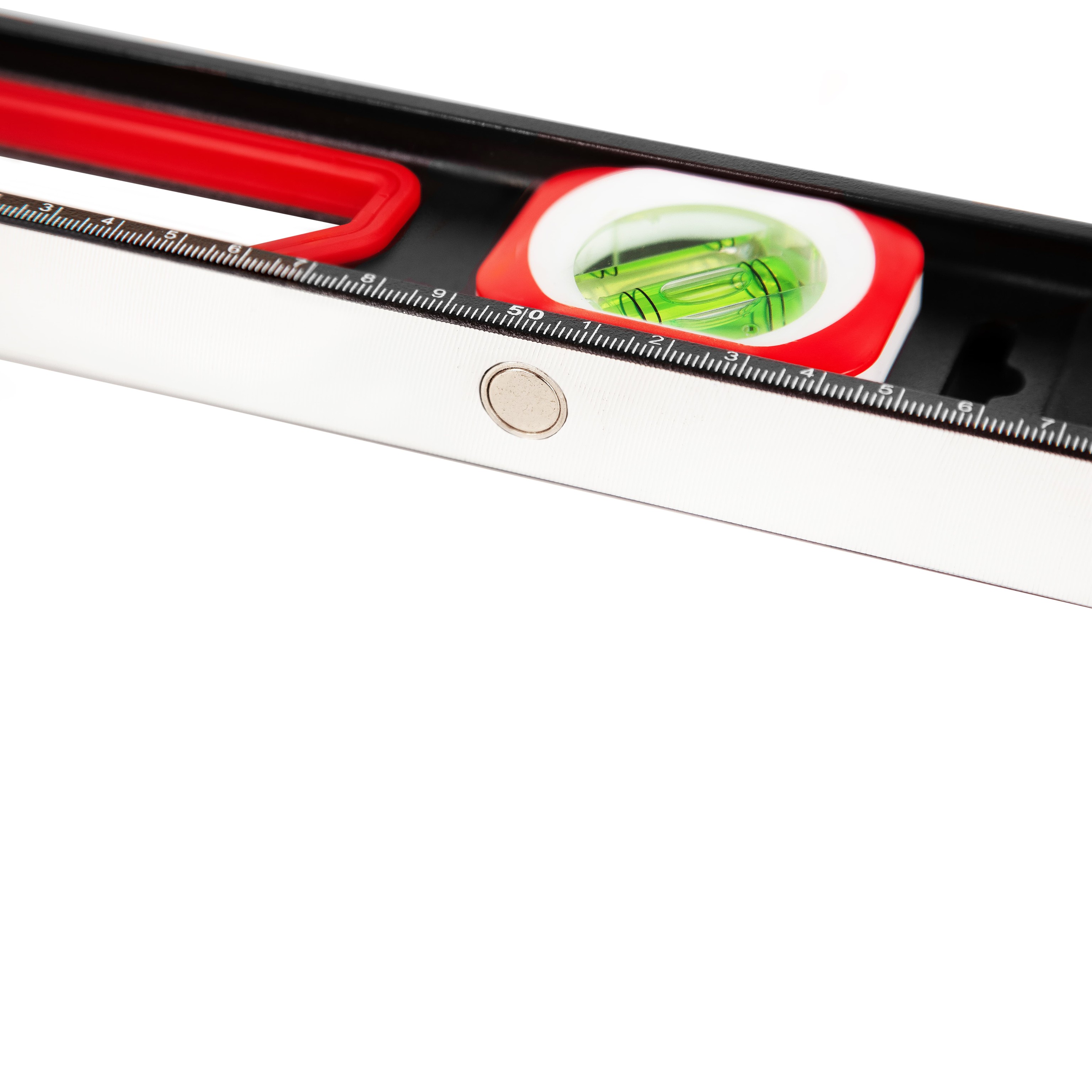 Уровень строительный DENCO 1371411 пузырьковый, магнитный, усиленный 3-х гл. / 60 см.