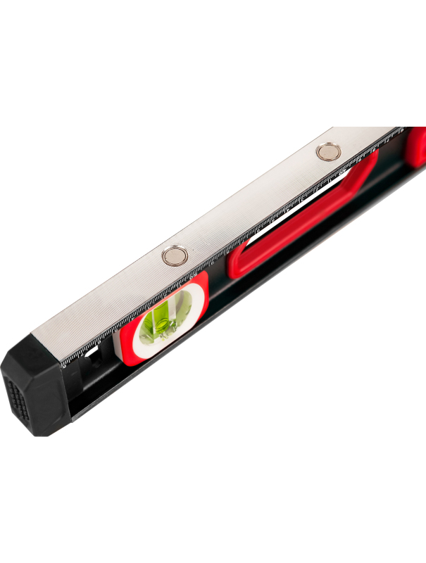 Уровень строительный DENCO 1371411 пузырьковый, магнитный, усиленный 3-х гл. / 60 см.