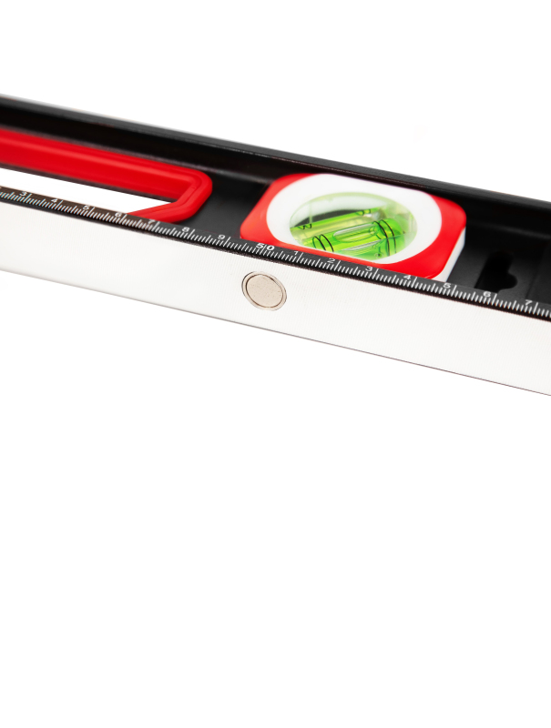 Уровень строительный DENCO 1371411 пузырьковый, магнитный, усиленный 3-х гл. / 60 см.