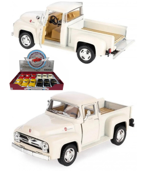 Машинка металлическая Kinsmart 1:38 «1956 Ford F-100 Pickup» KT5385D инерционная / Бежевый