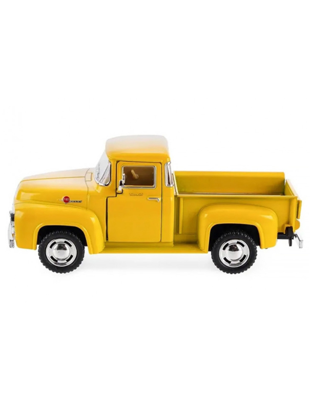 Машинка металлическая Kinsmart 1:38 «1956 Ford F-100 Pickup» KT5385D инерционная / Желтый