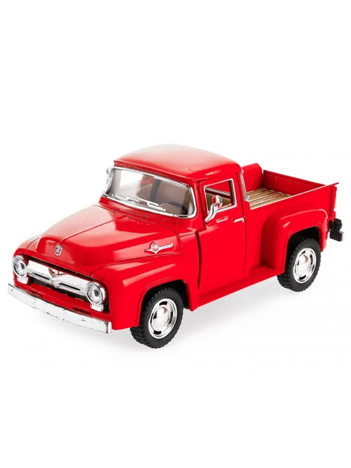 Машинка металлическая Kinsmart 1:38 «1956 Ford F-100 Pickup» KT5385D инерционная / Красный