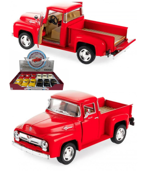 Машинка металлическая Kinsmart 1:38 «1956 Ford F-100 Pickup» KT5385D инерционная / Красный