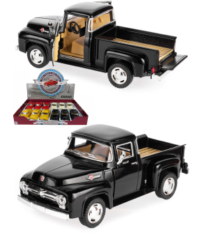 Машинка металлическая Kinsmart 1:38 «1956 Ford F-100 Pickup» KT5385D инерционная / Черный