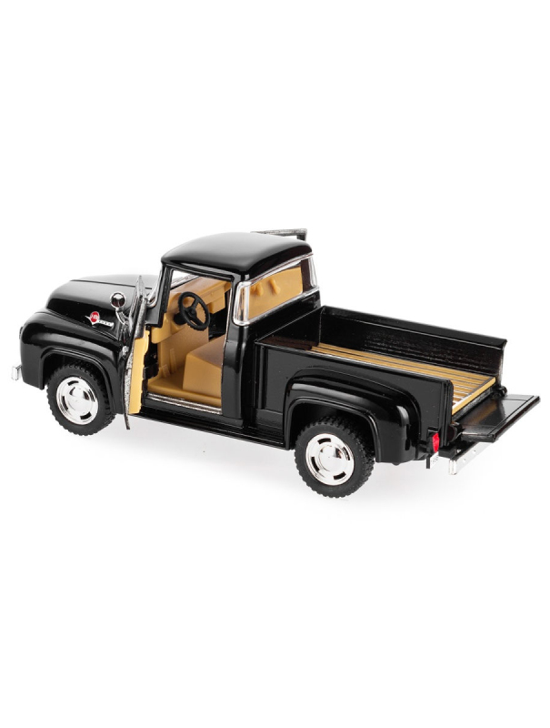 Машинка металлическая Kinsmart 1:38 «1956 Ford F-100 Pickup» KT5385D инерционная / Черный