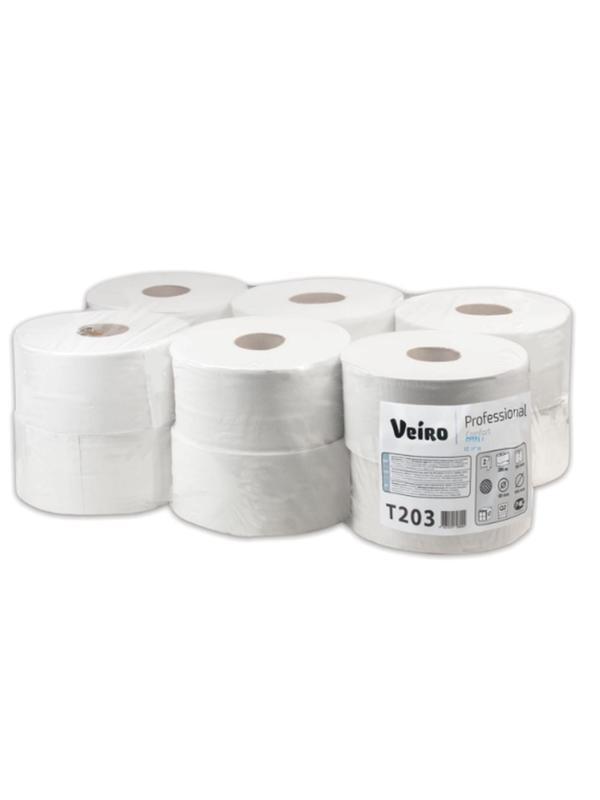 Бумага туалетная д/дисп Veiro Q2 Comf 2сл бел вторич 200м 12рул/уп T203