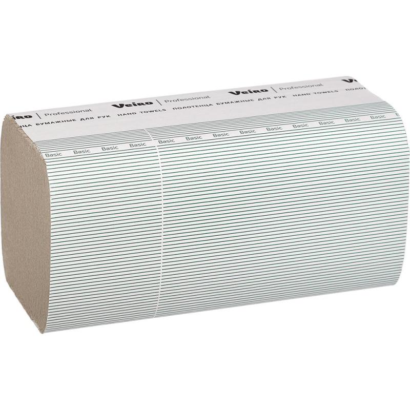 Полотенца бумажные д/дисп Veiro Prof Basic 1сл 250лx20пач/кор V-слож KV104