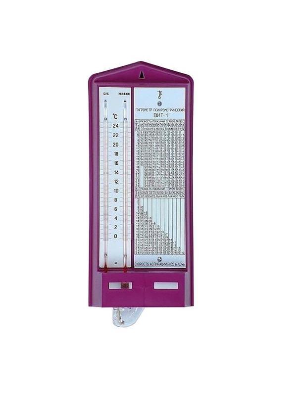 Гигрометр психрометрический ВИТ-1, Термоприбор (0-25С), с поверкой РФ