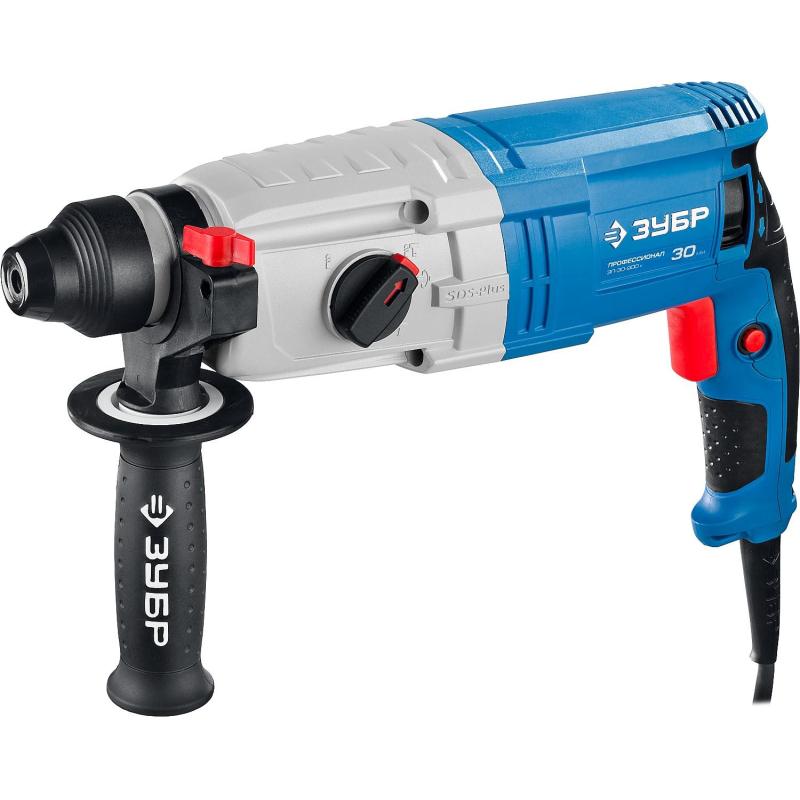 Перфоратор ЗУБР SDS+ 3,3 Дж, Профессионал 900 Вт (ЗП-30-900 К)