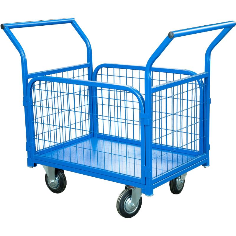 Тележка платформенная TOR ТП-2С (600х900) борт из сетки (160 мм)