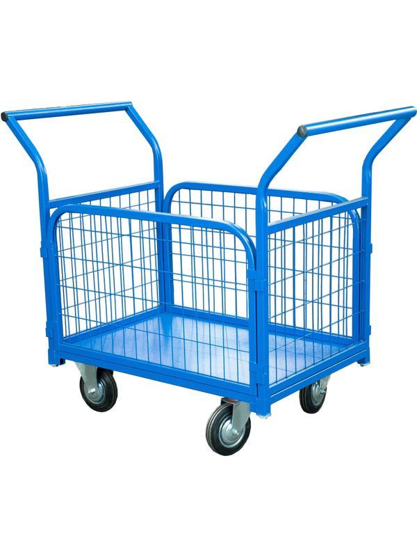 Тележка платформенная TOR ТП-2С (600х900) борт из сетки (160 мм)