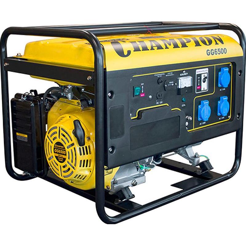 Генератор бензиновый CHAMPION 5,0 кВт (GG6500)