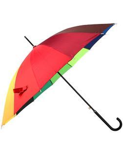 Зонт Радуга трость кожаной ручкой Эврика,98768