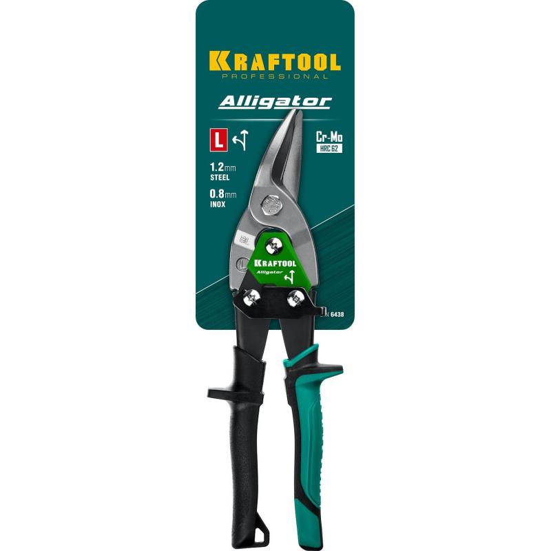 Ножницы левые по металлу KRAFTOOL Alligator Левые , 250 мм