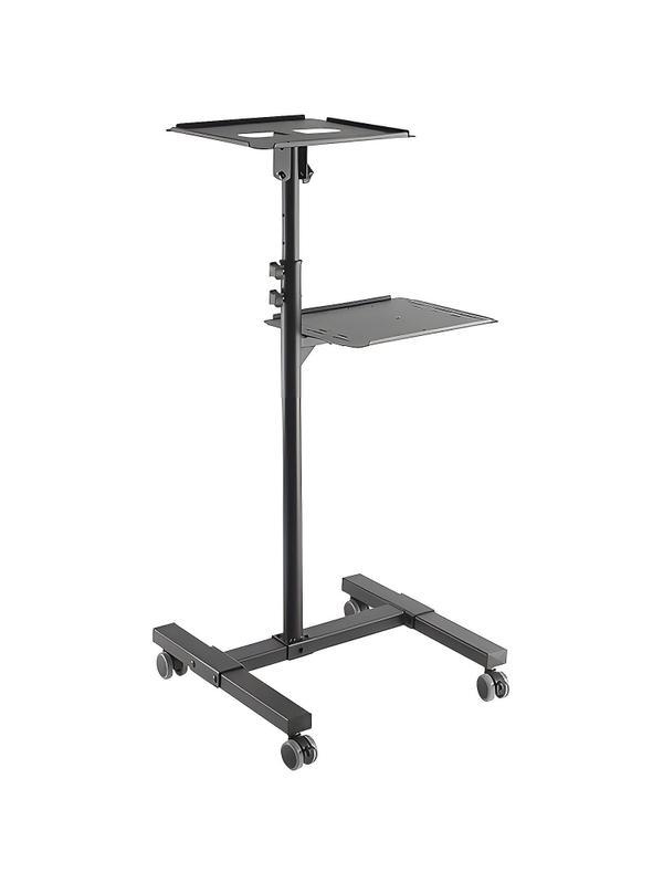 Подставка столик с полкой FIX TS-8 до 10 кг. (black)