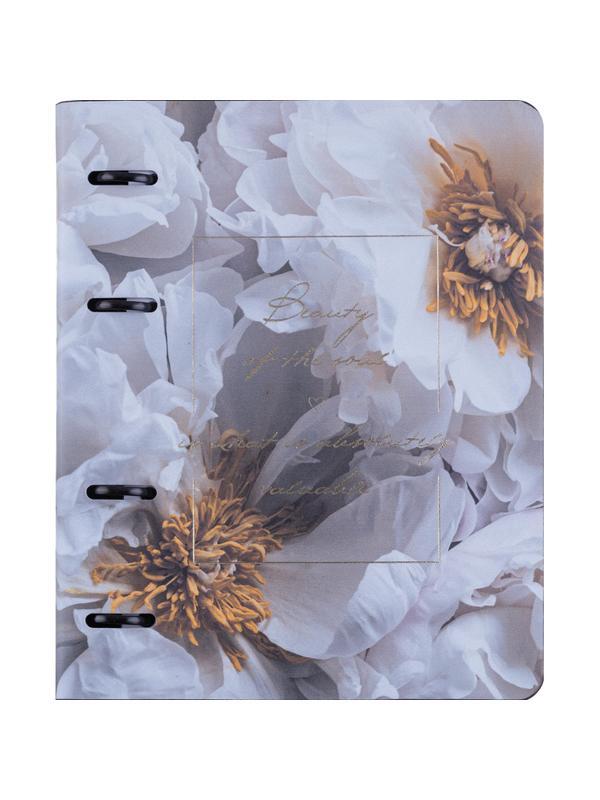 Тетрадь общая, IS, 175х212мм, 120л., клетка, кольца. Beauty, цветы N4580