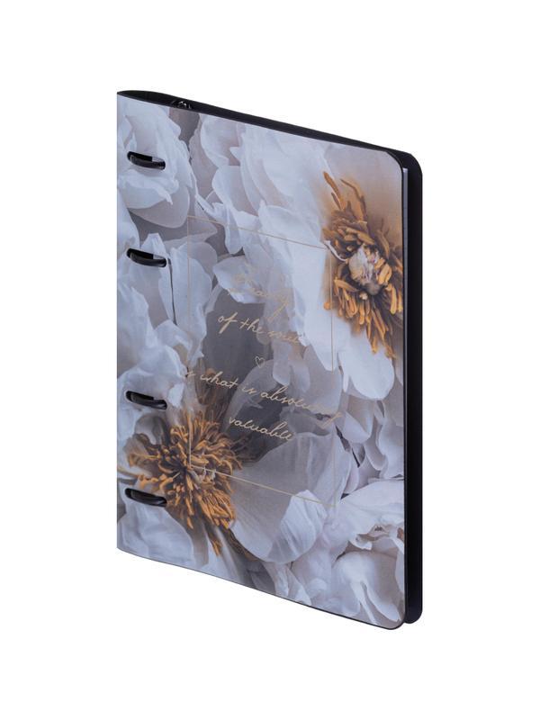 Тетрадь общая, IS, 175х212мм, 120л., клетка, кольца. Beauty, цветы N4580