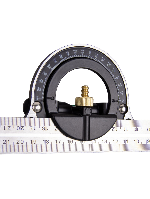 Угольник комбинированный DENCO 1372320 слесарный, с угломером 300 мм.