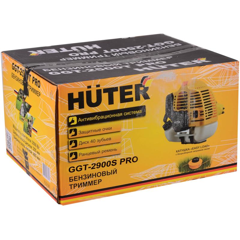 Триммер бензиновый GGT-2900S PRO (с антивибрационной сист.) Huter 70/2/29