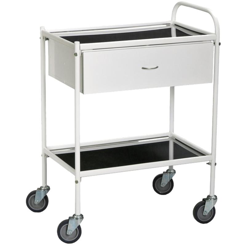 Стол манипуляционный MEG_передв.мет с 2п.нер.ст.+ящ СМ548-МСК (код МСК-548)