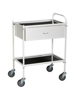 Стол манипуляционный MEG_передв.мет с 2п.нер.ст.+ящ СМ548-МСК (код МСК-548)