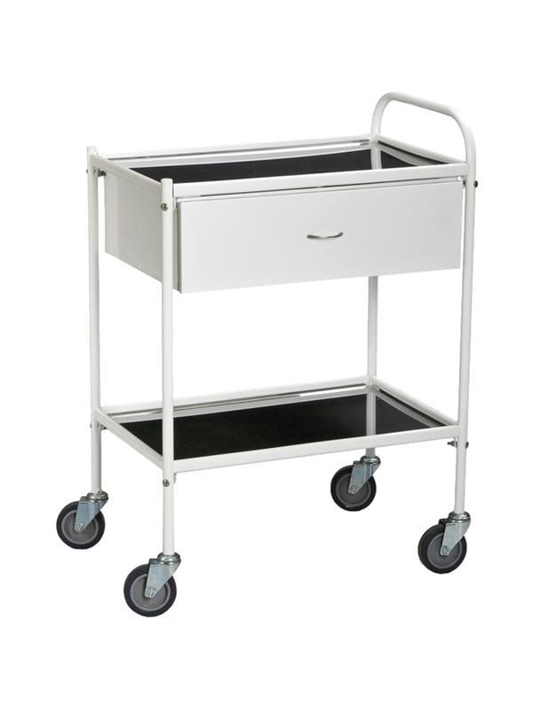 Стол манипуляционный MEG_передв.мет с 2п.нер.ст.+ящ СМ548-МСК (код МСК-548)