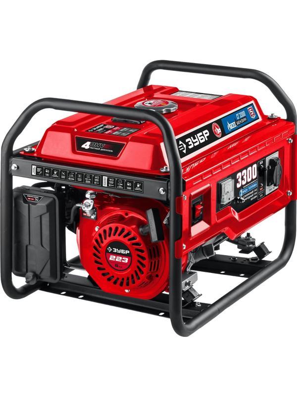 Генератор гибридный (газ-бензин) ЗУБР, 5.0кВт, AVR, эл.стартер (СГ-5500Е)