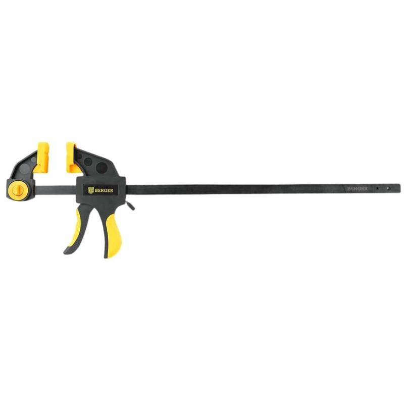 Струбцина быстрозажимная (сжим/разжим) 70x450мм, до 60кг BERGER BG1931