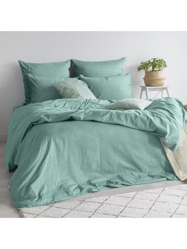 Пододеяльник евро 200х220 см, меланж, 130г/м2, Emerald 776133