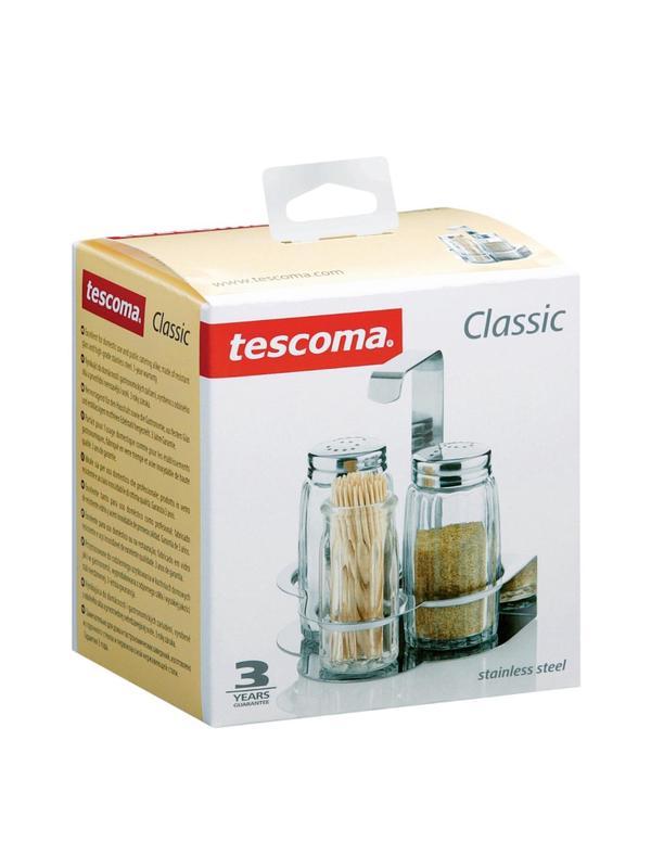 Набор для специй 3пр солонка, перечница и зуб. CLASSIC