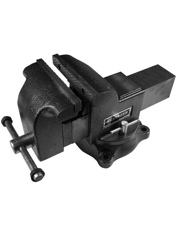 Тиски чугунные поворотные с трубн.зажимом и наковальн. 100 мм BERGER BG1336
