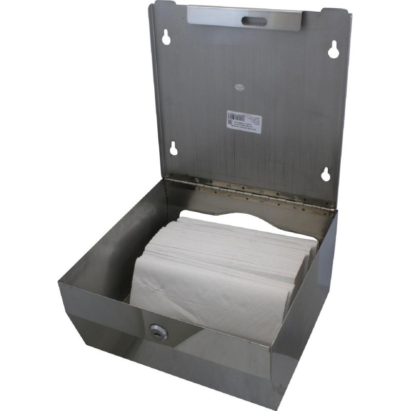 Диспенсер для полотенец лист V-слож металл Ksitex TН-5823 SSN