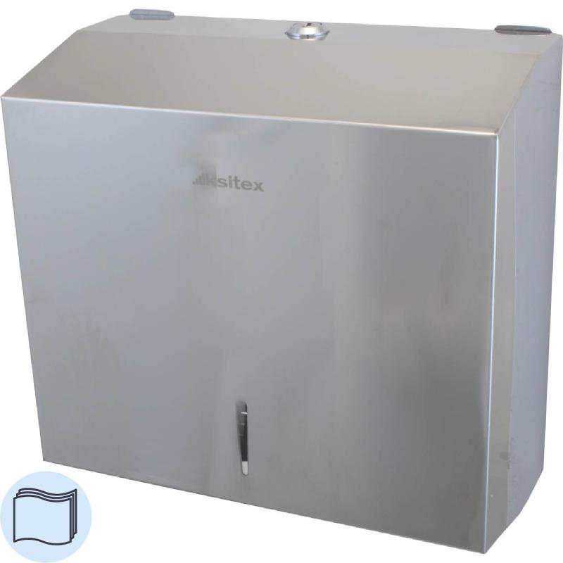 Диспенсер для полотенец лист V-слож металл Ksitex TН-5823 SSN