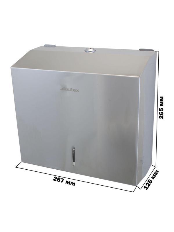 Диспенсер для полотенец лист V-слож металл Ksitex TН-5823 SSN