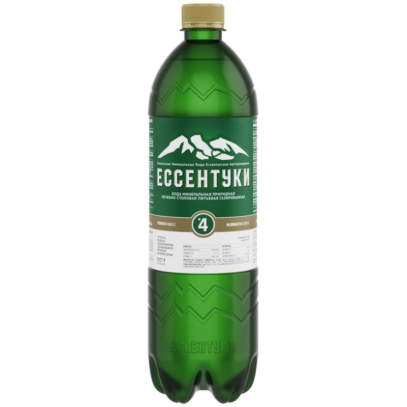 Вода минеральная Ессентуки №4 ПЭТ 1л газ