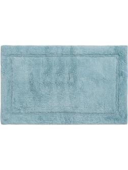Коврик для ванной из хлопка ворсовый голубого цвета Essential, 50х80 см
