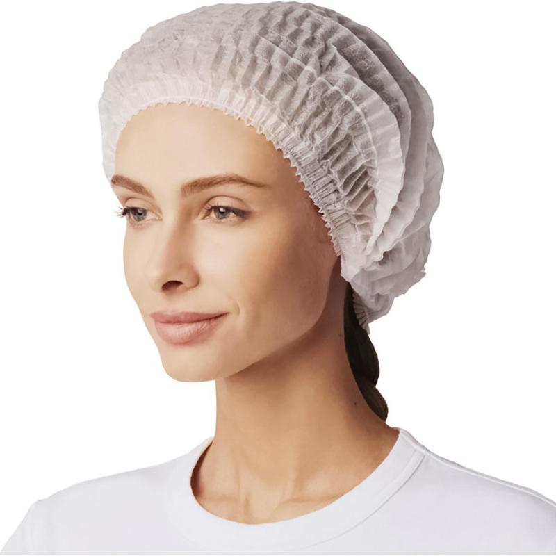 Шапочка Шарлотта н/с неткан.Шар-10/1р-Б. Белый10% 500 шт/уп