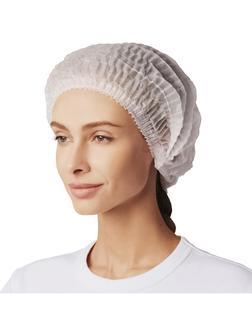 Шапочка Шарлотта н/с неткан.Шар-10/1р-Б. Белый10% 500 шт/уп