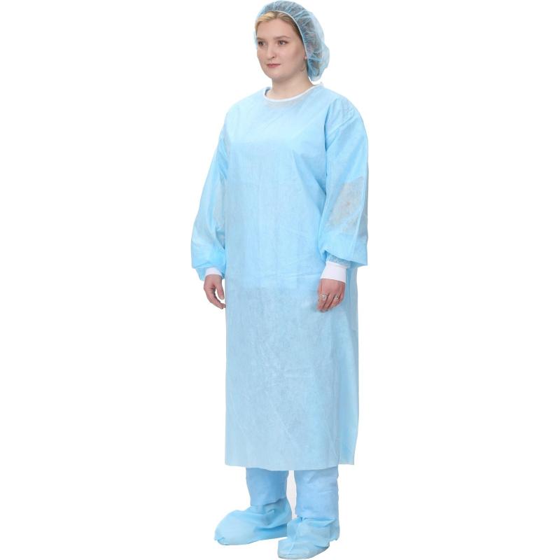 Халат н/с хирургический  Лайт тип-2 р.52-54, пл.42, 5 шт/упак