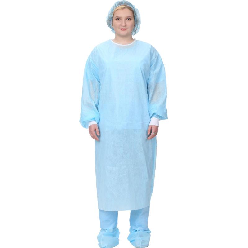 Халат н/с хирургический  Лайт тип-2 р.52-54, пл.42, 5 шт/упак