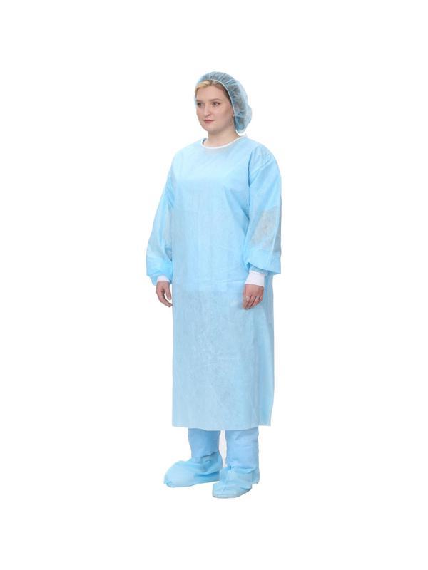 Халат н/с хирургический  Лайт тип-2 р.52-54, пл.42, 5 шт/упак