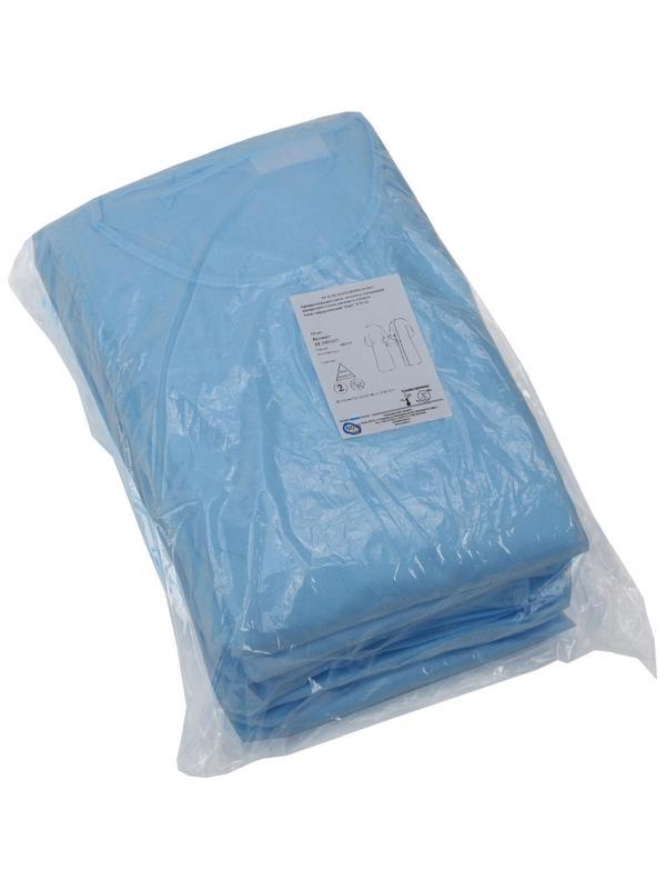 Халат н/с хирургический  Лайт тип-2 р.52-54, пл.42, 5 шт/упак