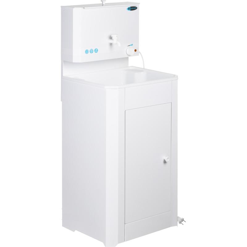 Умывальник дачный TOPFORT SIMPLE с подогревом 15л, пласт мойка, белый