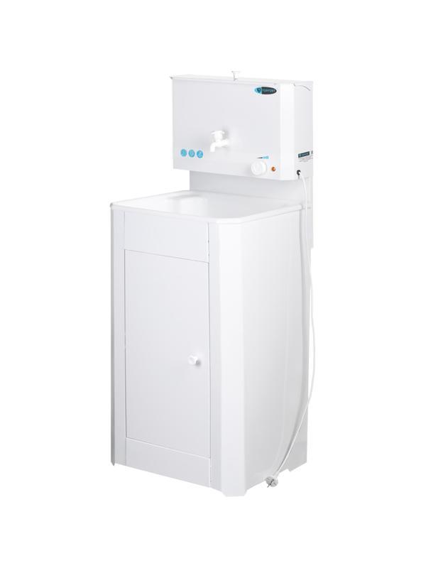 Умывальник дачный TOPFORT SIMPLE с подогревом 15л, пласт мойка, белый