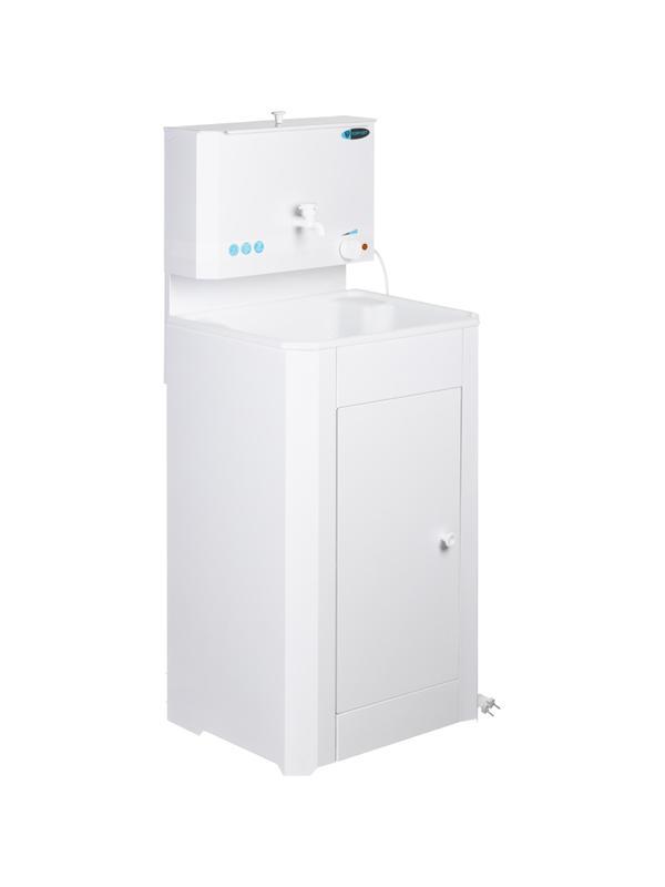 Умывальник дачный TOPFORT SIMPLE с подогревом 15л, пласт мойка, белый