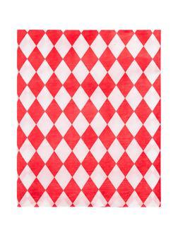 Скатерть одноразовая Luscan, 120х200см 6шт/рулон, красный ромб