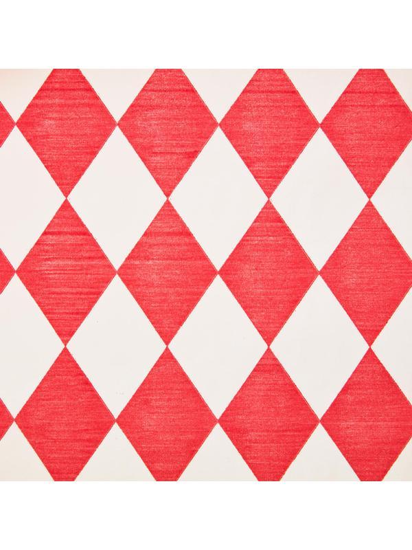 Скатерть одноразовая Luscan, 120х200см 6шт/рулон, красный ромб