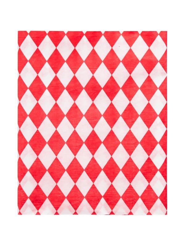 Скатерть одноразовая Luscan, 120х200см 6шт/рулон, красный ромб