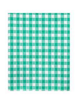 Скатерть одноразовая Luscan, 120х200см 6шт/рулон, зеленая клетка