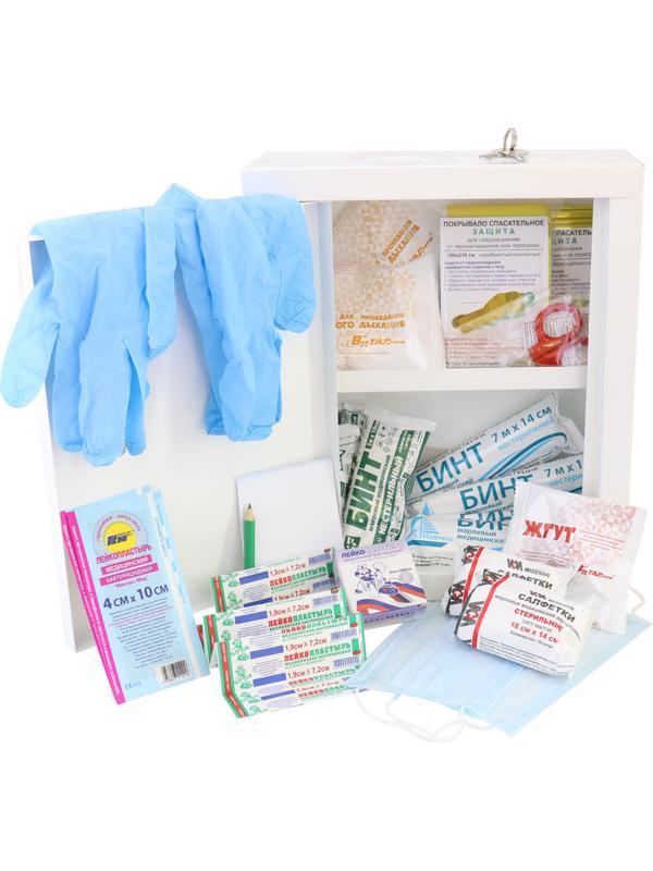 Аптечка первой помощи работникам пр.№262н ф.16. 54115 металл.шкаф
